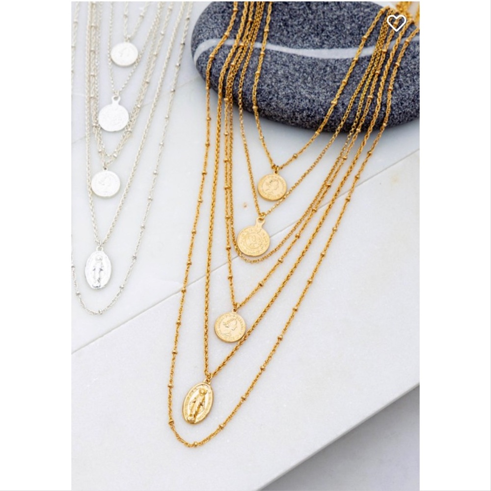 👑 6 Layer Coin Charm Necklace 👑